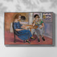 Domino Players, 1921 - Floater Framed Canvas Print