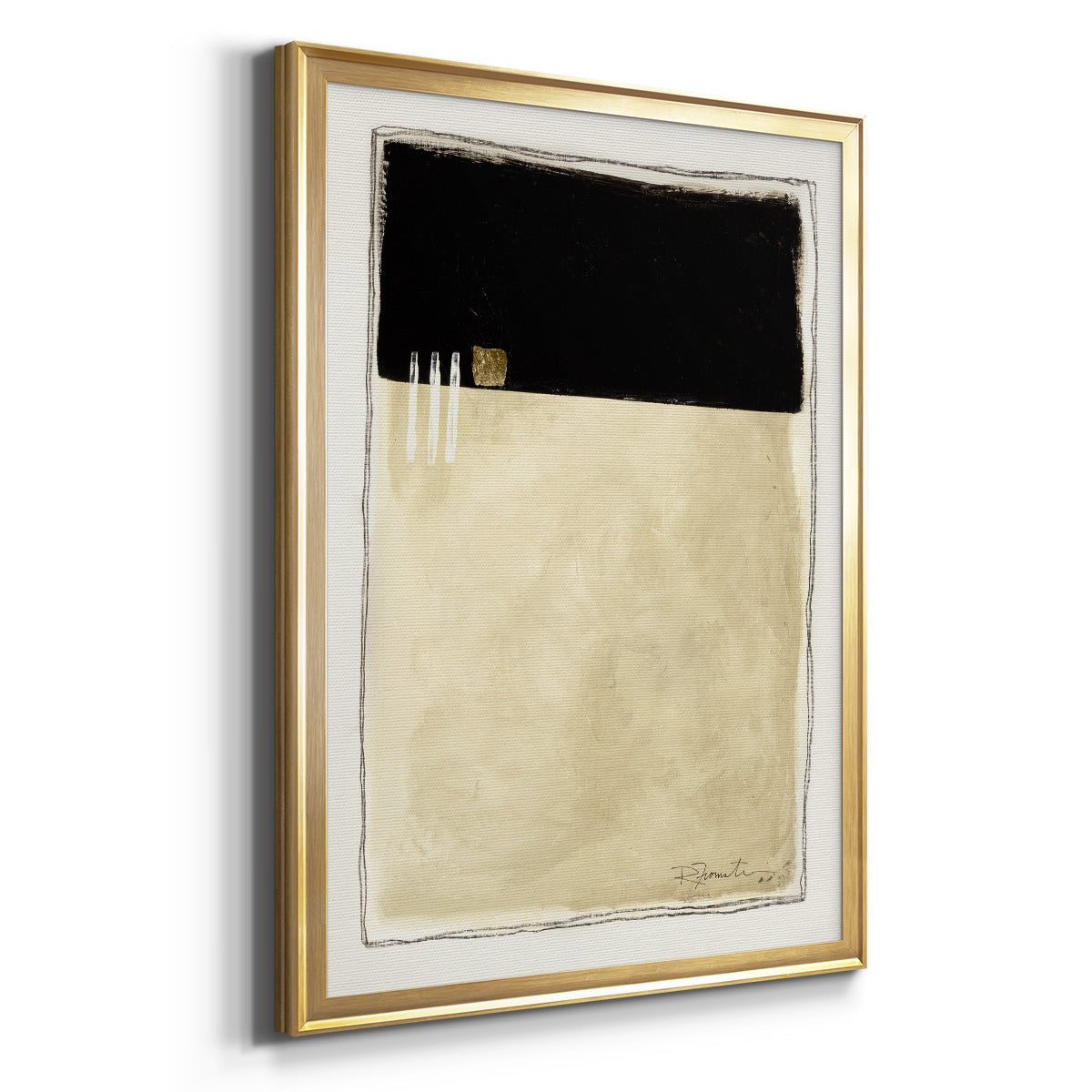 Inner Musing II - Modern Framed Canvas Print