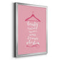 Beauty in Pink - Modern Framed Canvas Print