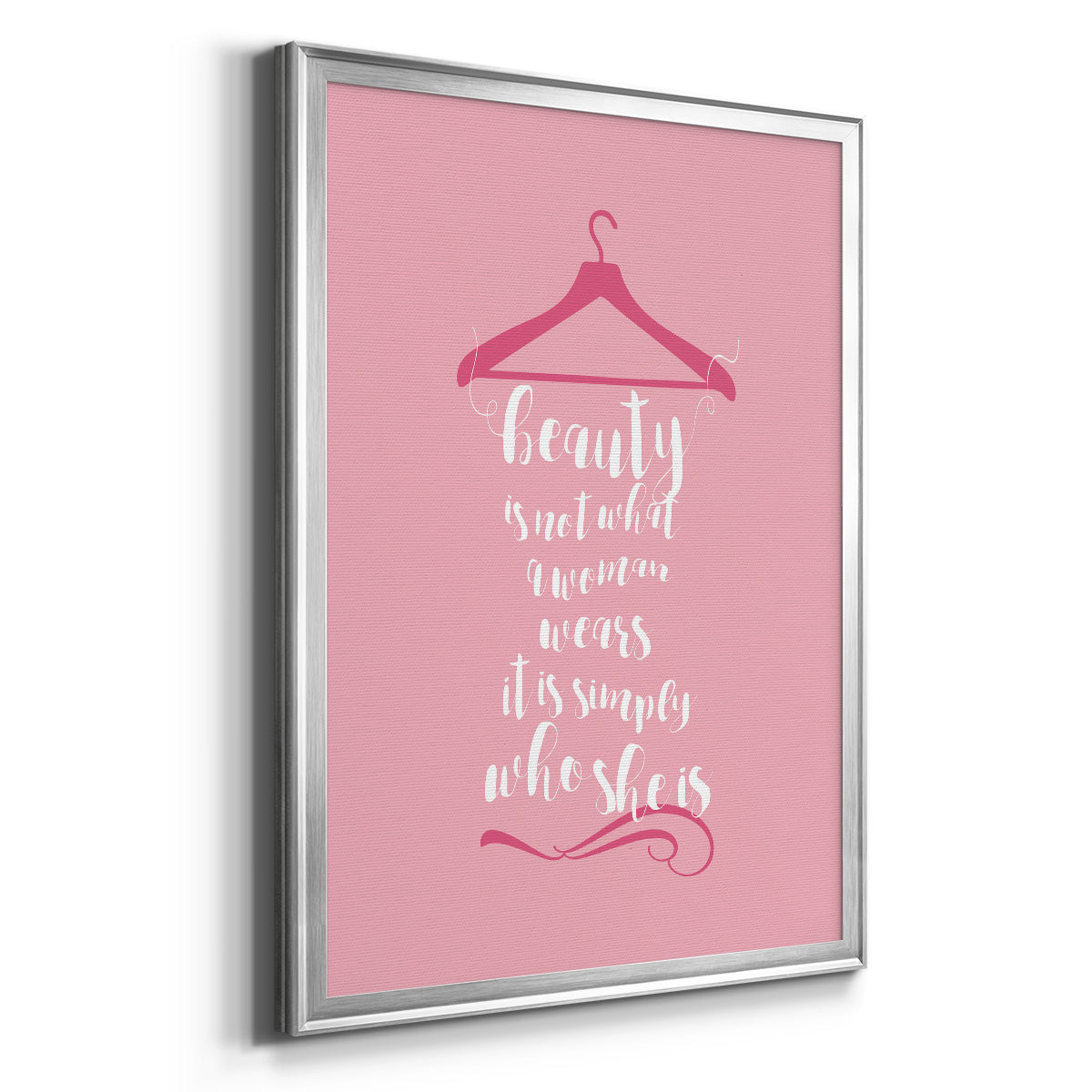Beauty in Pink - Modern Framed Canvas Print