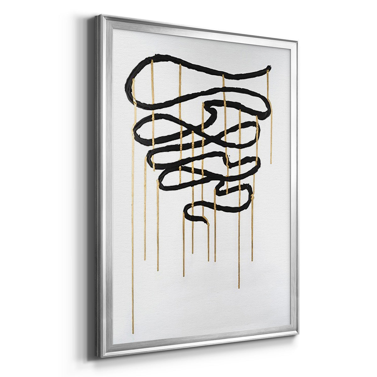 Weeping Ribbon I - Modern Framed Canvas Print