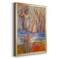 Cadmium Winter Solstice I - Modern Framed Canvas Print