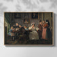 The Waagepetersen Family, 1836 - Floater Framed Canvas Print