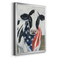 American Cow II - Modern Framed Canvas Print