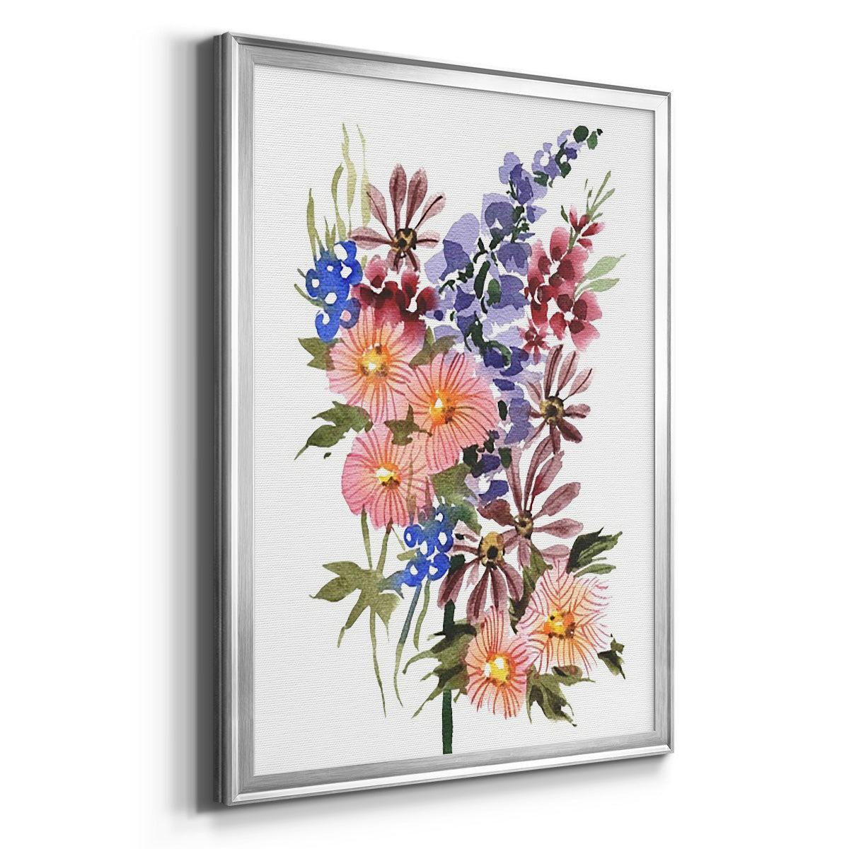 Garden Bouquets III - Modern Framed Canvas Print
