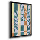 Checkered Cutting I - Modern Framed Canvas Print