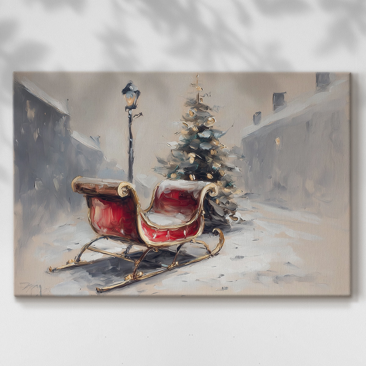 Silver Promise of Manger - Canvas Art Print