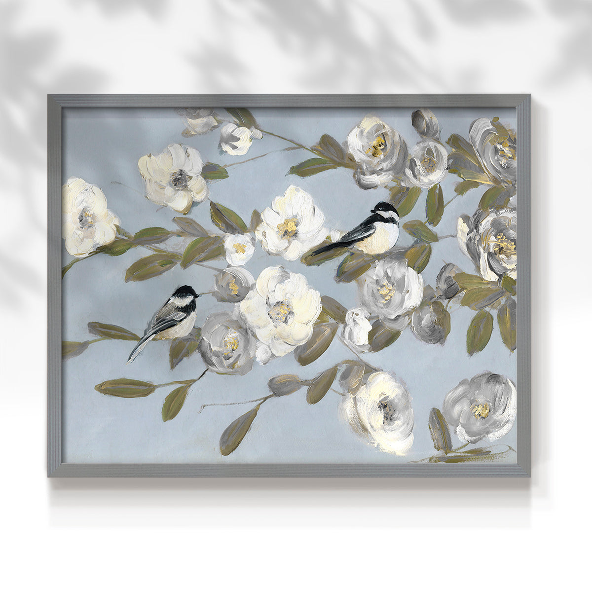 44431,birds,flowers,artwork,home decor,blue background,frame,painting,nature,modern design,interior decoration,blooming,soft hues,decorative piece,wall art,tranquility,flora,fauna,spring theme,artist,creative expression,composition,lifestyle,gift idea,elegance,aesthetics,colorful,garden,charm,relaxation,beauty,light,pastel,harmony,visual art,nature-inspired,chic,floral design,birds perched,serenity,Re-stickable,Plants & Flowers