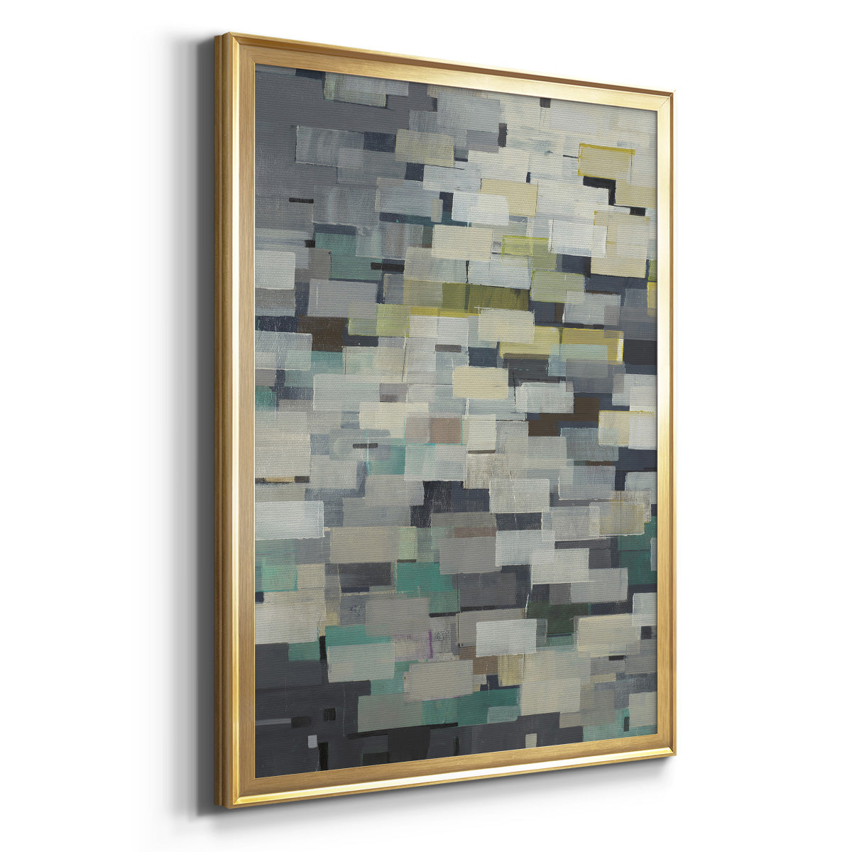 Puzzle Pieces V1 - Modern Framed Canvas Print