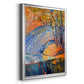 Cadmium Winter Solstice III - Modern Framed Canvas Print