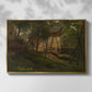 German Farm, 1859 - Floater Framed Canvas Print