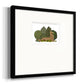 Hare Reclining in Leaves Premium Framed Print Double Matboard