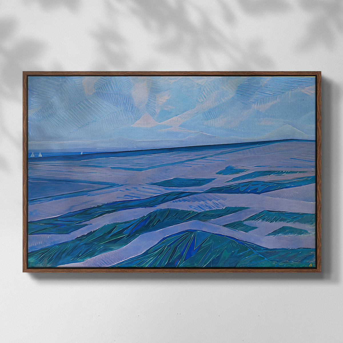 Dune Landscape, 1911 - Floater Framed Canvas Print