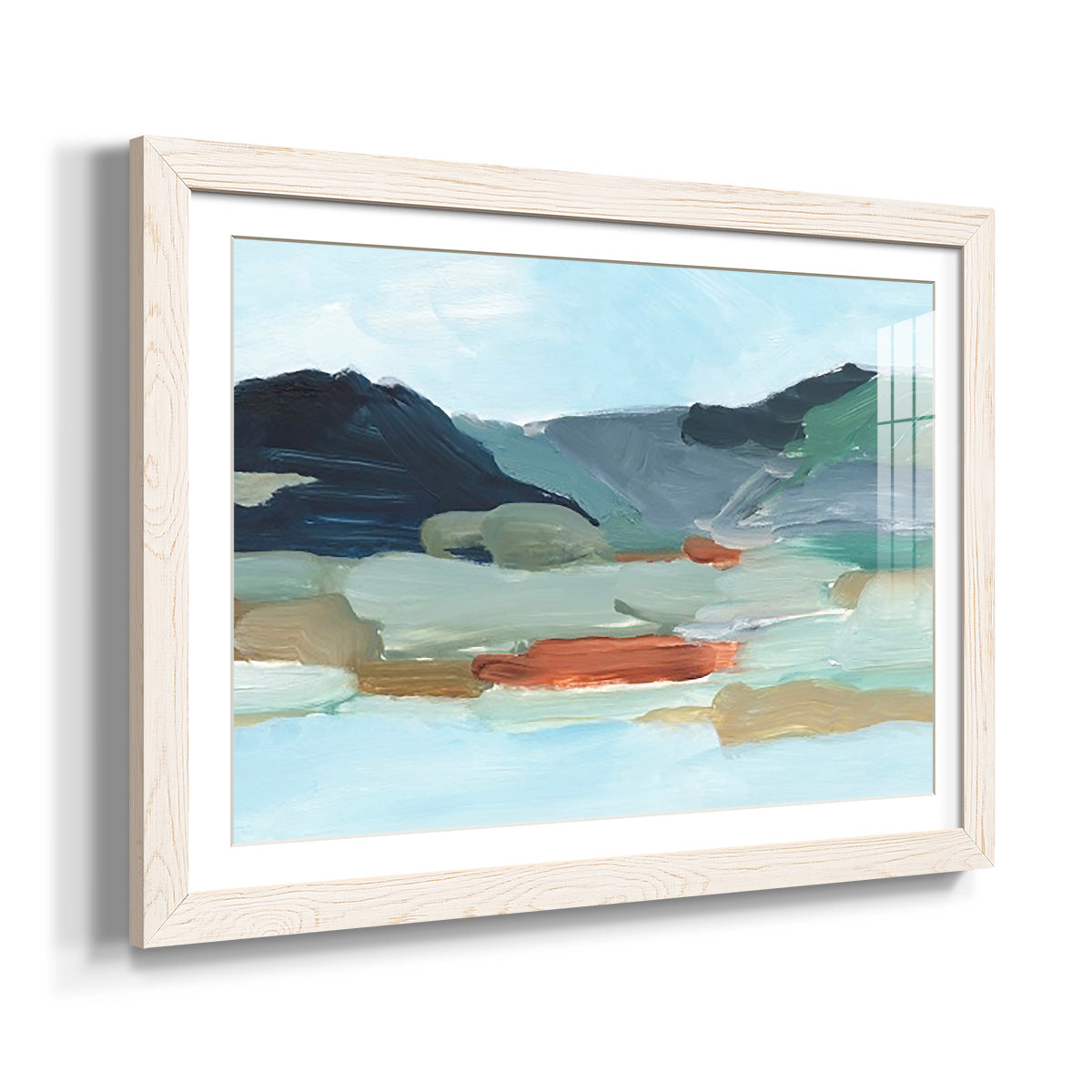 Autumn Mountains II - Barnwood Framed Art Print