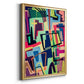 Connected Colors II - Modern Framed Canvas Print