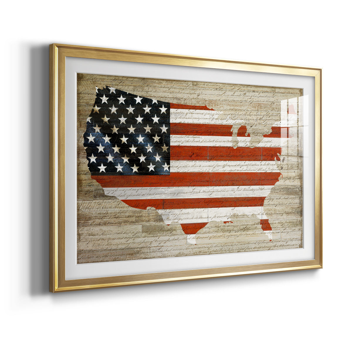 American Flag Premium Framed Print - Ready to Hang