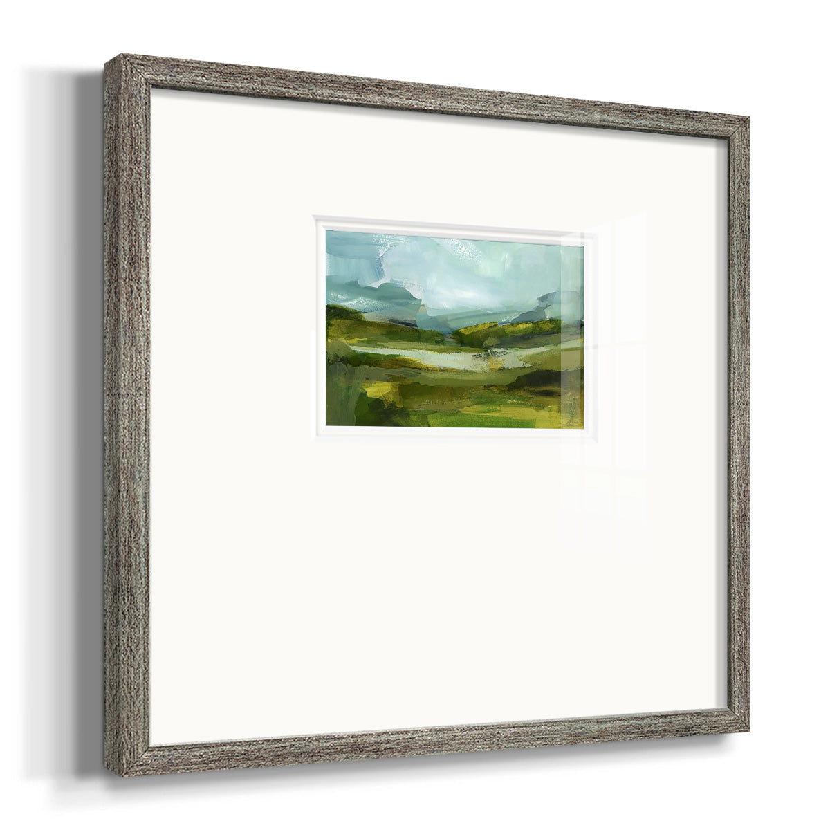 Emerald View III Premium Framed Print Double Matboard