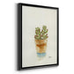 Succulent III - Modern Framed Canvas Print