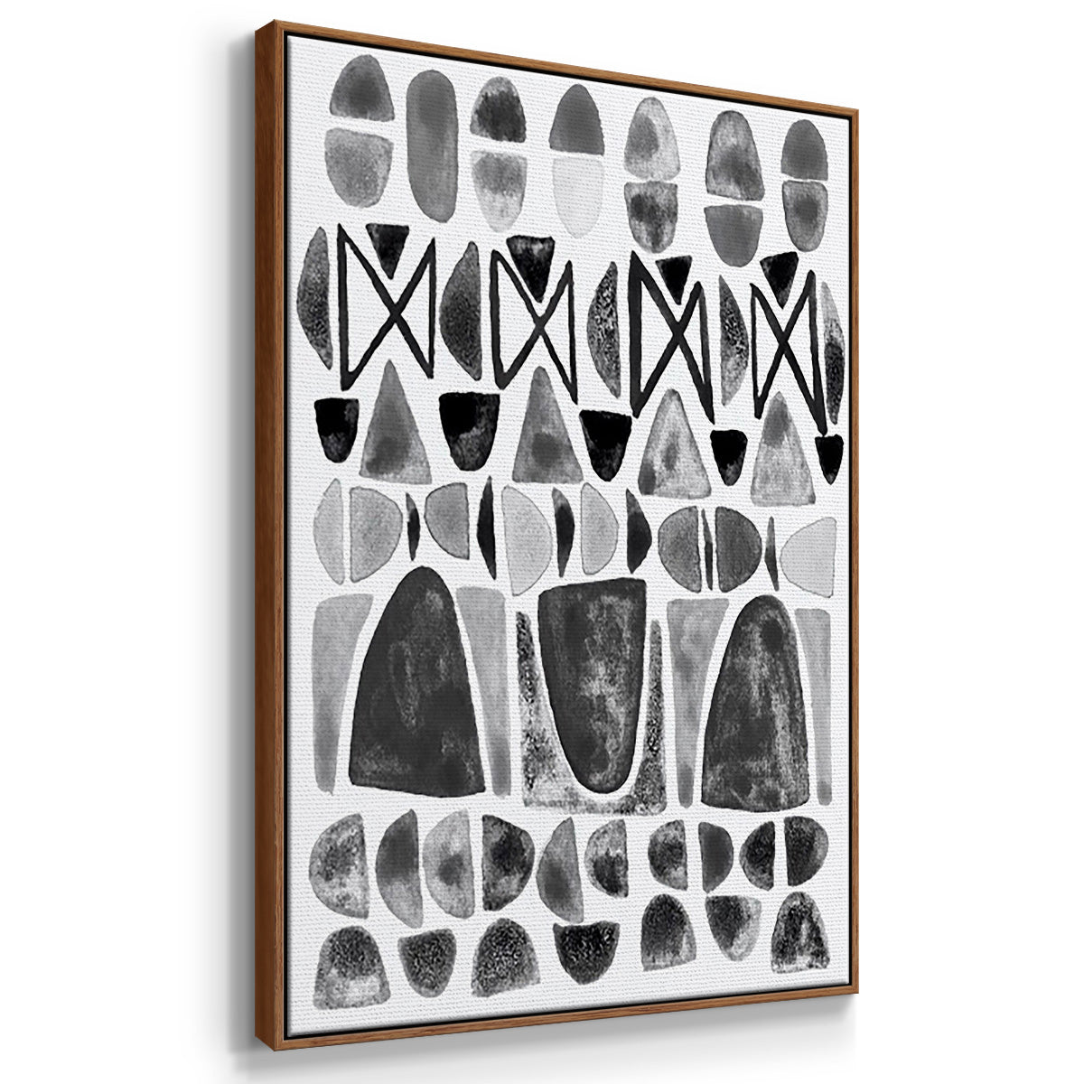 Grey Arches I - Floater Framed Canvas Set