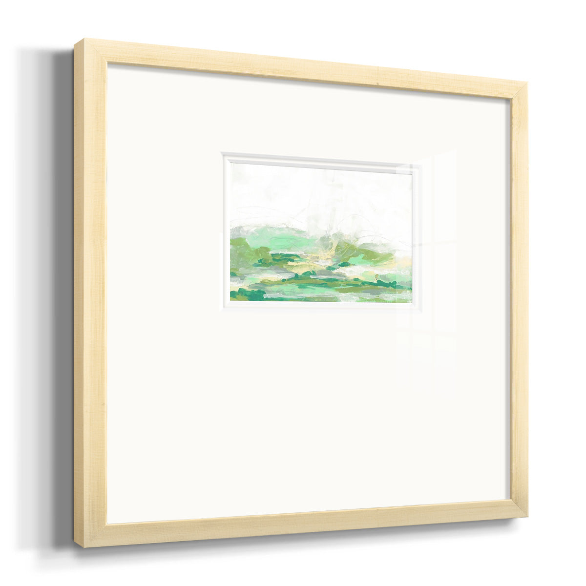 Green Mist Vista I Premium Framed Print Double Matboard