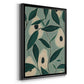 Monochrome Avocados - Modern Framed Canvas Print