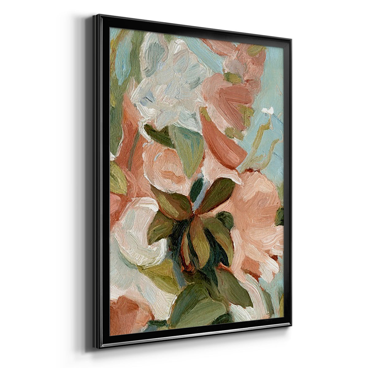 Bouquet Scatter IV - Modern Framed Canvas Print