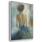 Lady in Blue Framed Premium Gallery Wrapped Canvas - Ready to Hang