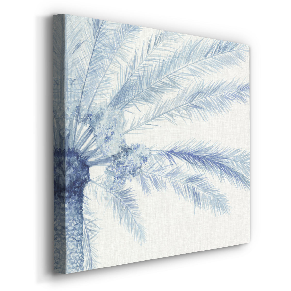 Chambray Palms II - Canvas Art Print