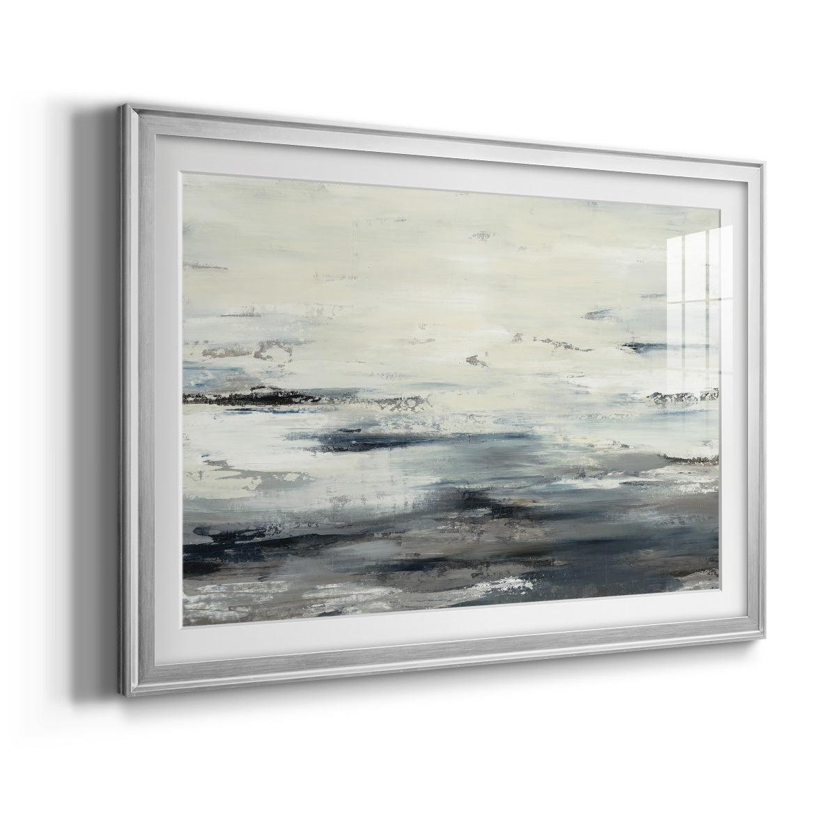 On The Stormy Seas - Modern Framed Art Print