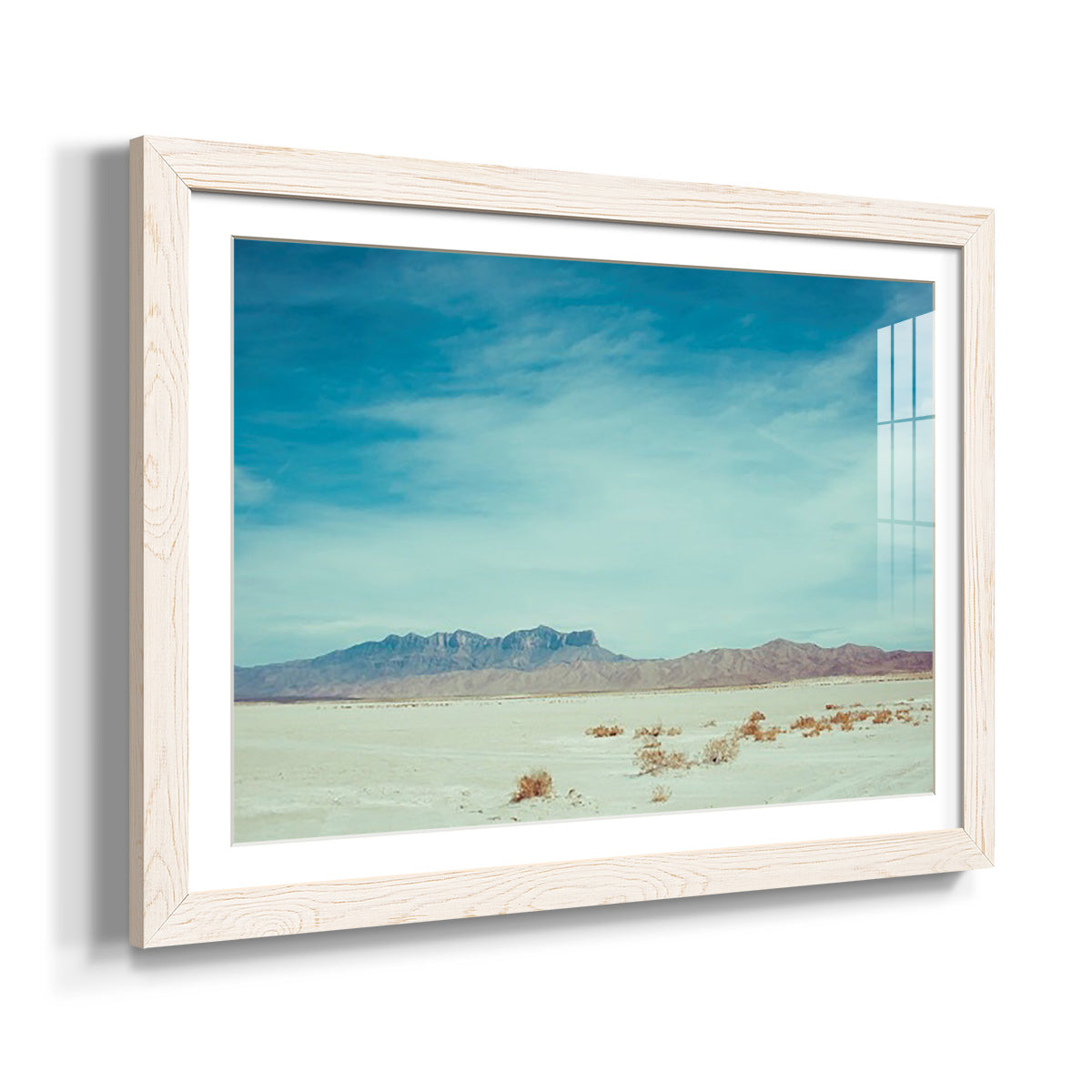 Salt Flat Walk II - Barnwood Framed Art Print