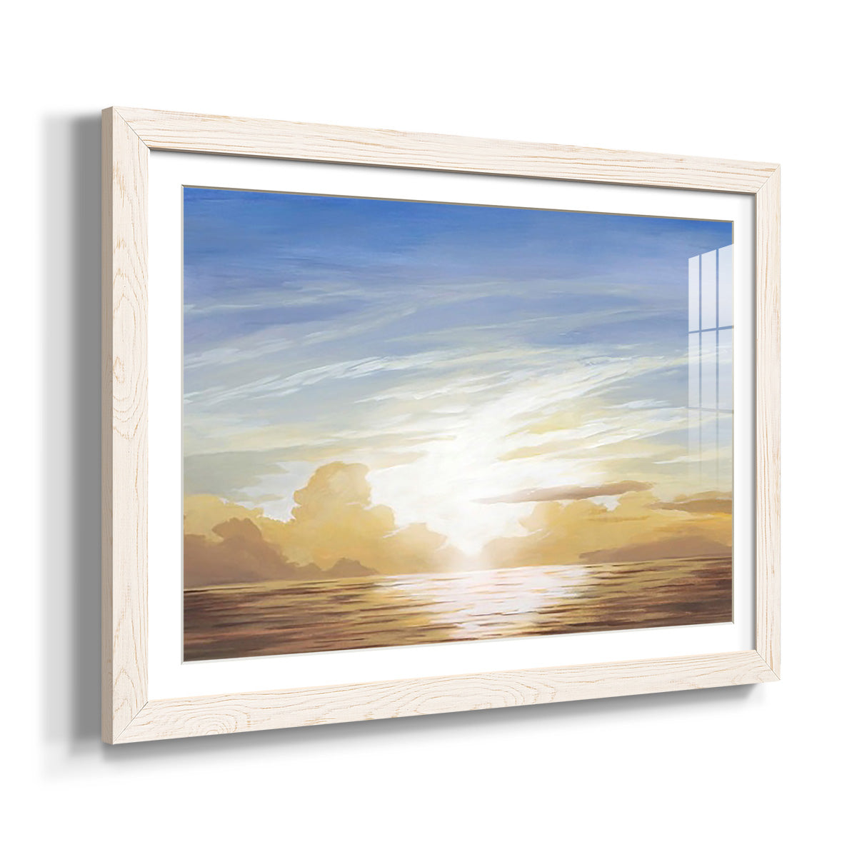 Luminous Waters III - Barnwood Framed Art Print