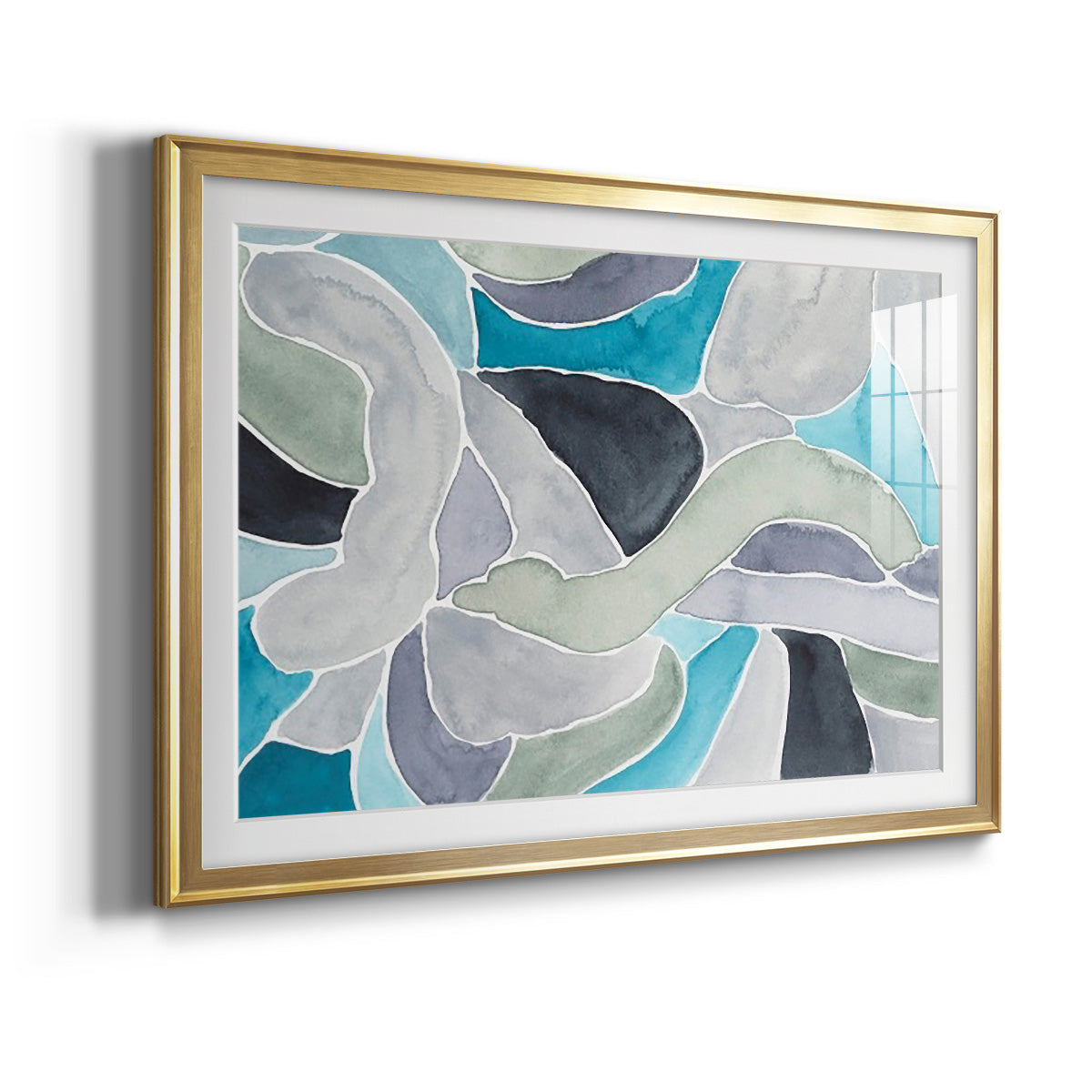 Subtle Billows II - Modern Framed Art Print
