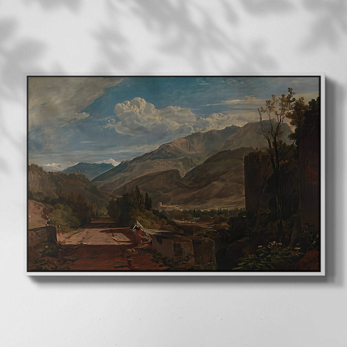 Bonneville, Savoy, 1803 - Floater Framed Canvas Print