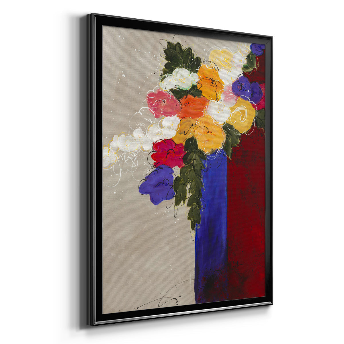 For Me - Modern Framed Canvas Print