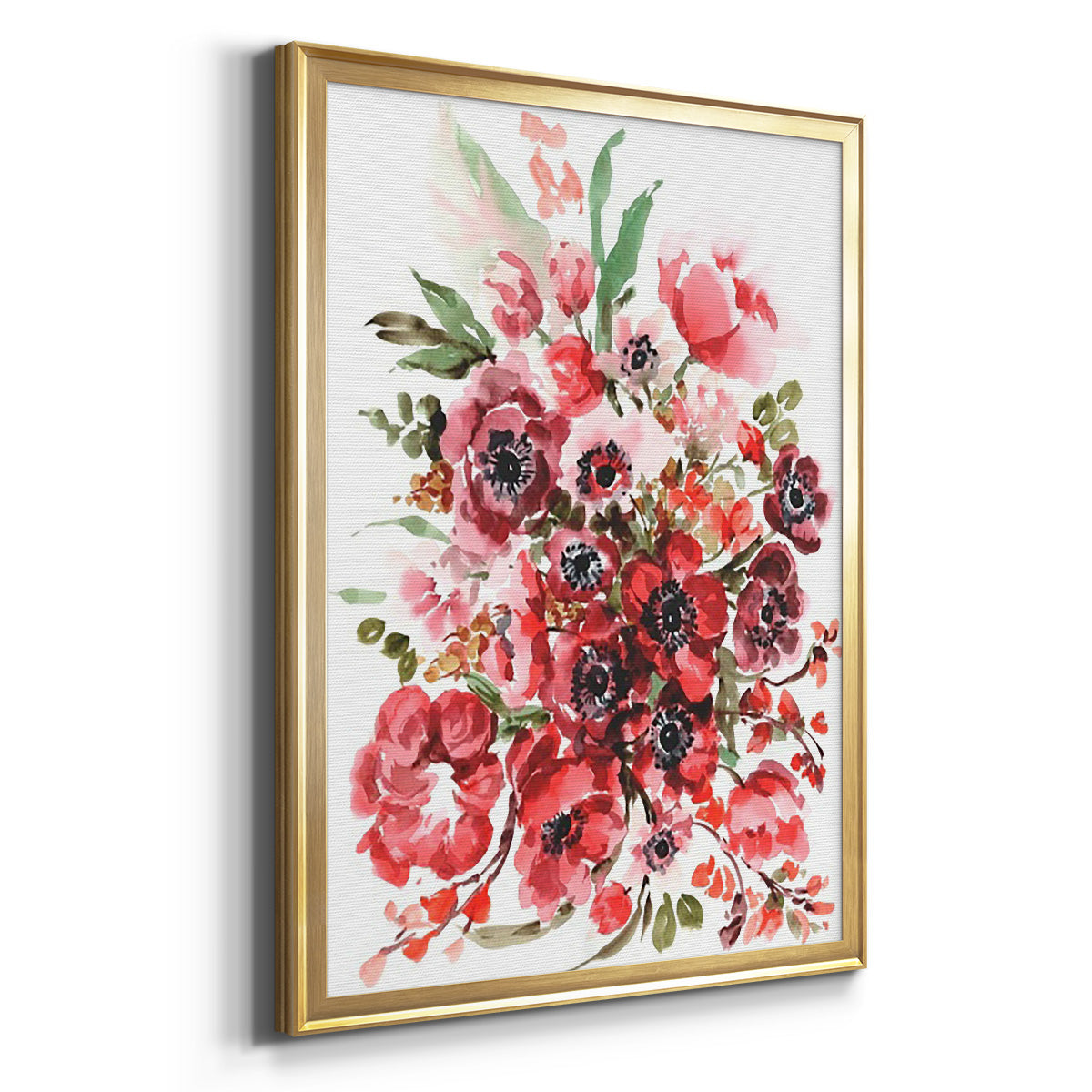 Icelandic Poppies II - Modern Framed Canvas Print