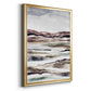 Muted Earth Layers II - Modern Framed Canvas Print