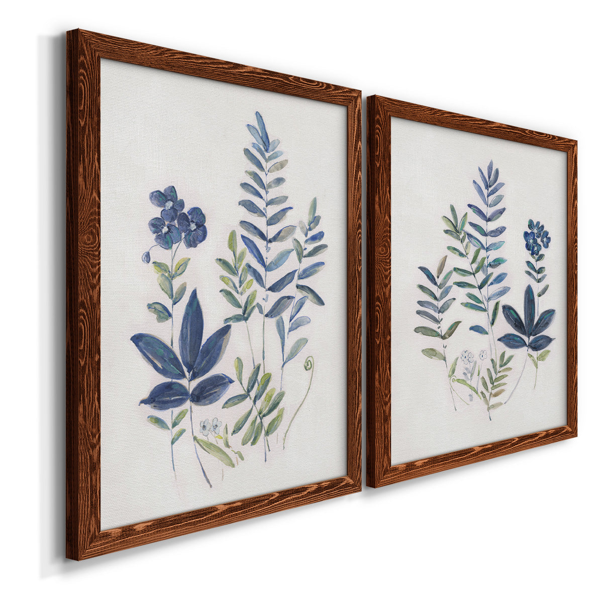 Fern Study I   - Premium Framed Canvas 2 Piece Set - Ready to Hang