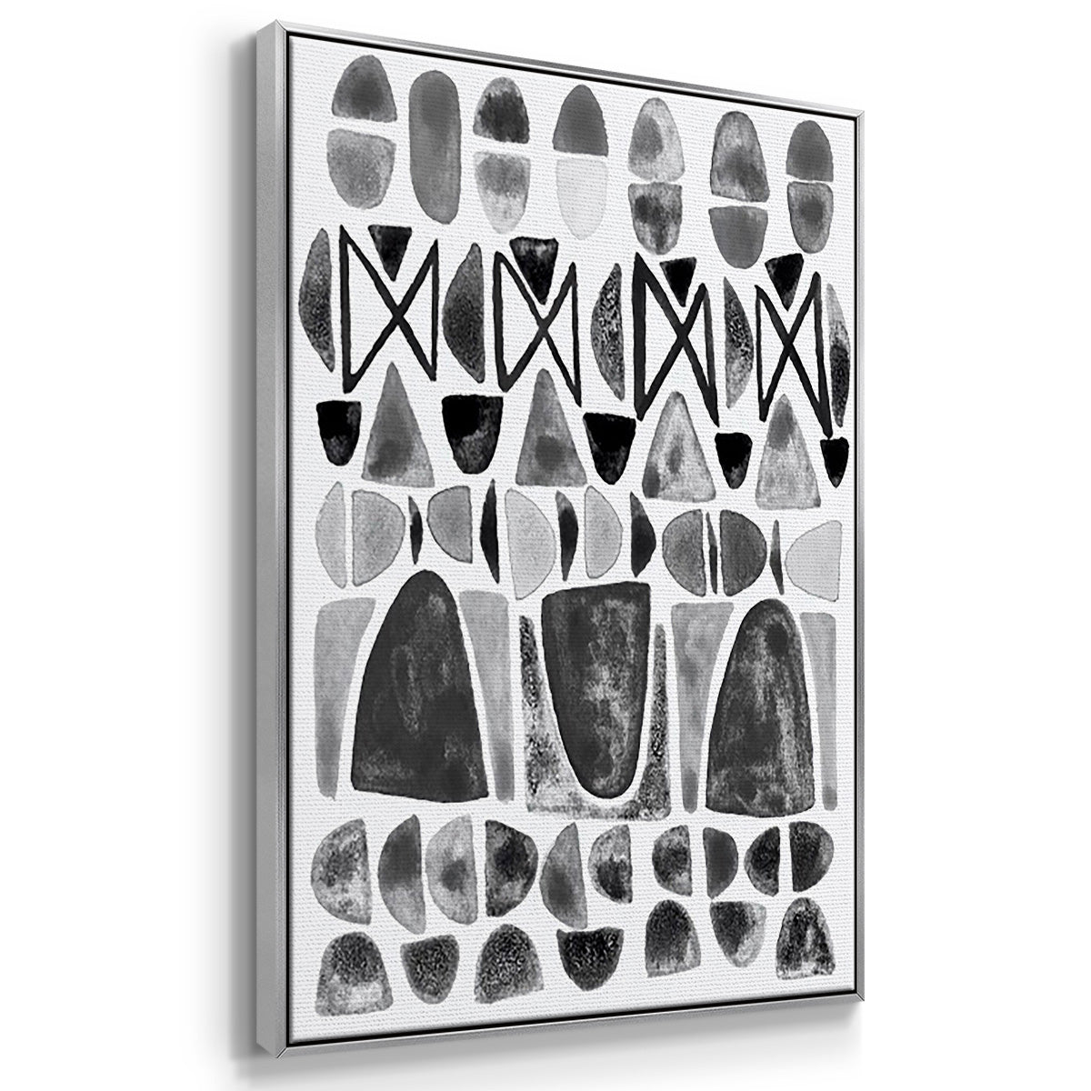 Grey Arches I - Floater Framed Canvas Set