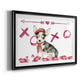 Puppy Valentine Collection A - Modern Framed Art Print