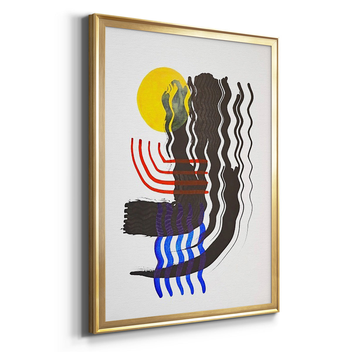 Shifting II - Modern Framed Canvas Print