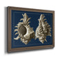 Conch Shells on Navy II Premium Framed Canvas- Ready to Hang