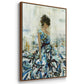 Fluid Beauty - Framed Premium Gallery Wrapped Canvas L Frame - Ready to Hang