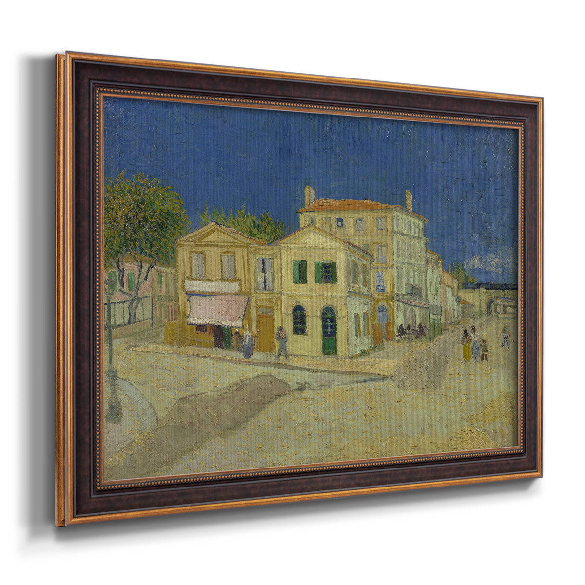 The Yellow House - Ornate Framed Canvas Print