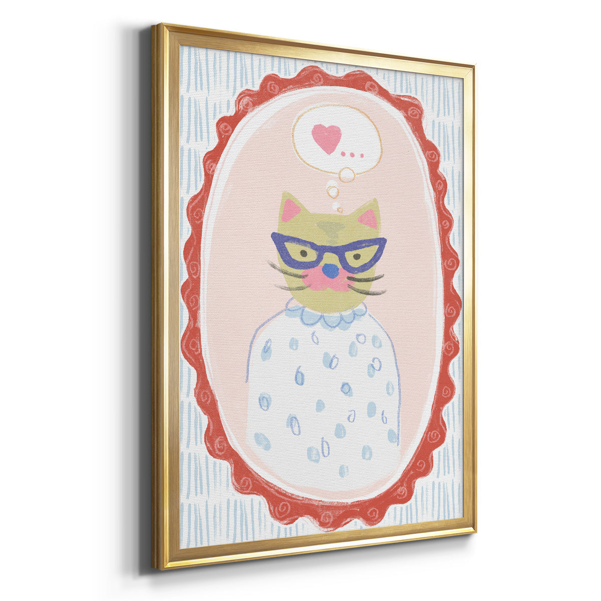 Cameo Characters Collection B - Modern Framed Canvas Print