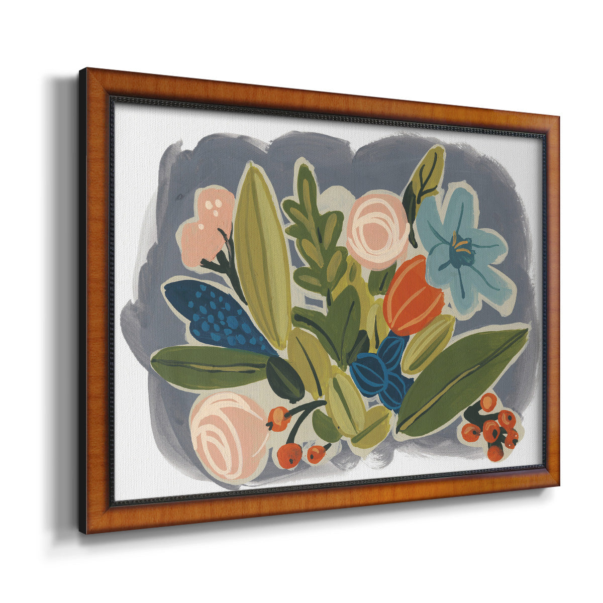 Bright Botany II Premium Framed Canvas- Ready to Hang