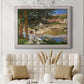 On the Bank of the Seine, Bennecourt - Ornate Framed Canvas Print