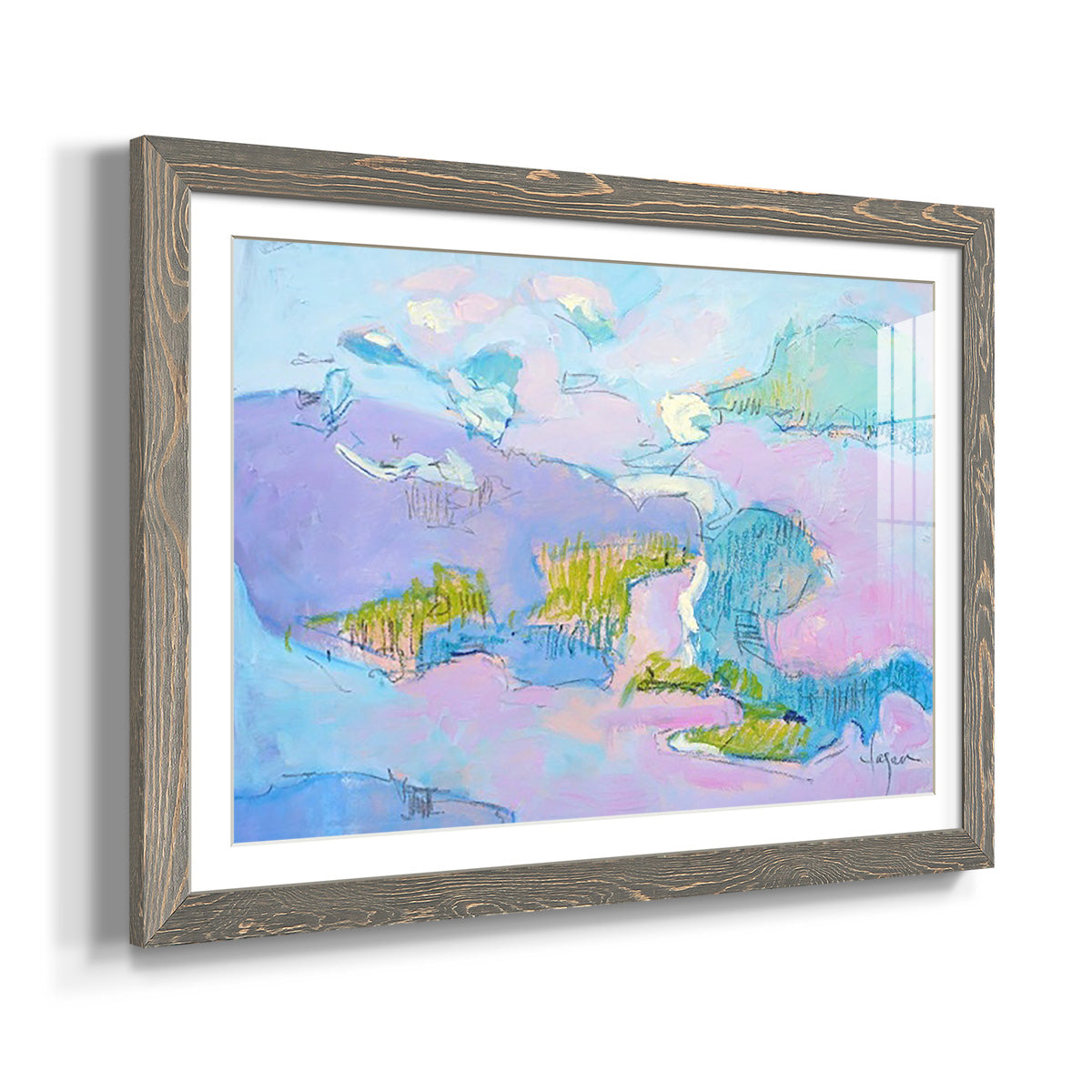 Come to My Window - Barnwood Framed Art Print