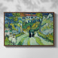 Stairway at Auvers, 1890 - Floater Framed Canvas Print