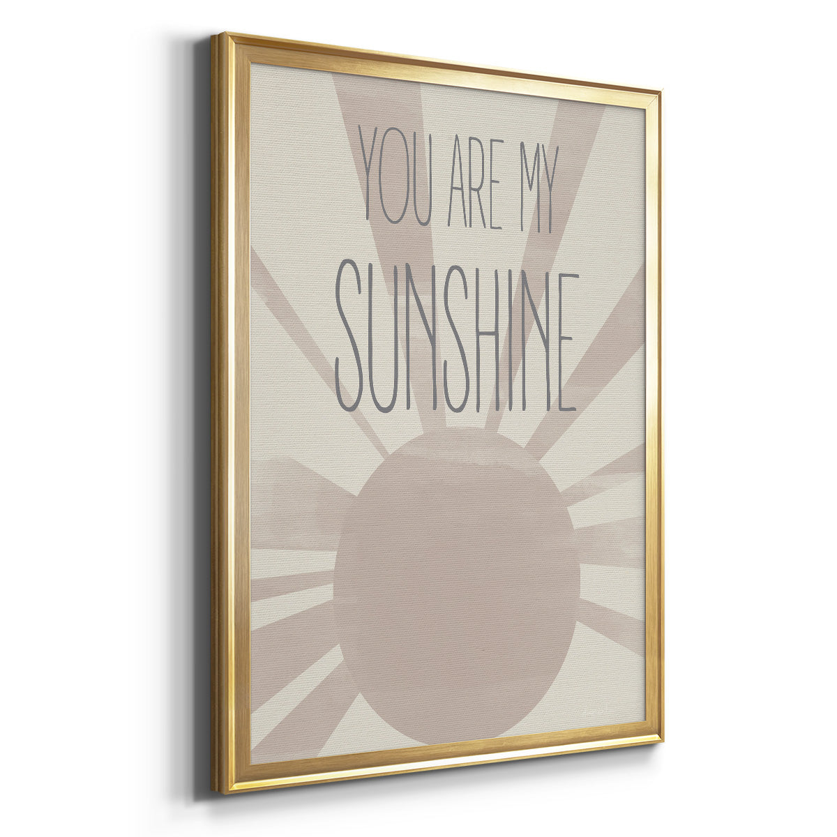 Sunshine - Modern Framed Canvas Print