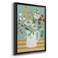 Joyful Blossoms II - Modern Framed Canvas Print